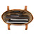 High quality inside view of the new classic leather tote in light brown