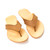 This is the top down view of the light brown flip flops