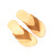 This is the top down view of the light brown flip flop