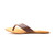 This is the side view of the chestnut flip flop