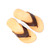 This is the side view of the chestnut flip flop