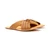 High quality side view image of the light brown womens sandals
