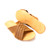 This is the side view image of the light brown womens sandals