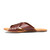 High quality red brown full grain leather Martha Sandals alternate angle - Saddleback Leather