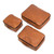 Suzette's Steals Pigskin Packing Cube- Tobacco