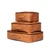 High quality set of three packing cubes- front