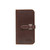 High quality front view of the Big leather Wallet in dark brown