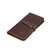 High quality side view of the Big leather Wallet in dark brown