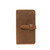 High quality front view of the Big leather Wallet in tan