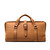 This is the front view of the light brown leather range and tool bag
