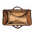 This is the inside view of the dark brown leather range and tool bag