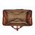 High quality inside view of the reddish brown leather range and tool bag