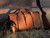 High quality lifestyle view of the leather range and tool bag