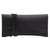 High quality black leather wallet bag with a wrap around it to close it from the front.