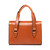 High quality back view of the Silverback Double Handle leather Purse in light tan