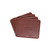 High quality full grain Leather Coaster Set alternate angle - Saddleback Leather