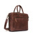 High quality full grain leather Suzette's Steals Women's Business Satchel - Dark Coffee front view - Saddleback Leather