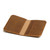 High quality inside view of the light brown Slim leather Bifold Wallet