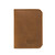 This is the front view of the light brown Slim leather Bifold Wallet