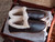Dave's Deals Sheepskin Moccasins - NEW DESIGN - Size 10 - Dark Coffee Brown