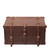High quality dark brown full grain Leather Trunk alternate angle - Saddleback Leather