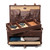 High quality dark brown full grain Leather Trunk alternate angle - Saddleback Leather