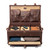 High quality dark brown full grain Leather Trunk alternate angle - Saddleback Leather