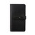 High quality front of a black really large leather wallet.