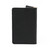 High quality back of a black leather business card holder wallet.