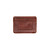 High quality red brown leather wallet for front pocket.