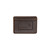 High quality dark brown full grain leather wallet.