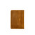 High quality back of the tan slim leather passport wallet. Made by Saddleback