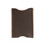 This is the front of a thin dark brown leather card sleeve wallet.