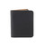 This is the front of a black large bifold leather wallet.