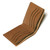 High quality light brown leather wallet bifold with RFID showing the front