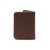 High quality red brown leather business card holder wallet back.