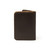 High quality dark brown leather business card holder wallet back.