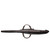 High quality dark brown leather gun sleeve for rifles and shotguns and it is facing the top.