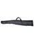 High quality black leather gun sleeve for rifles and shotguns and it is facing the front.