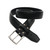 High quality black thick leather belt size 32.