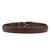 High quality size 36 red brown  thick leather belt from the back.