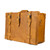 High quality saddleback Leather carry on luggage in tan.