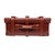 High quality full-grain leather carry on top view.