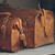 High quality full grain Leather Bag Tag detail view - Saddleback Leather