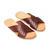 High quality red brown full grain leather Martha Sandals alternate angle - Saddleback Leather