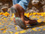 High quality lifestyle image of the Huntsman boot in natural patina