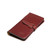 High quality side view of the Silverback Big leather Wallet in reddish brown
