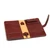 High quality inside view of the Silverback Big leather Wallet in reddish brown