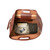 High quality red brown leather 24 inch Waterbag duffle travel bag, interior compartment view