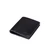 High quality side view of the Silverback Large Bifold leather Wallet in Black